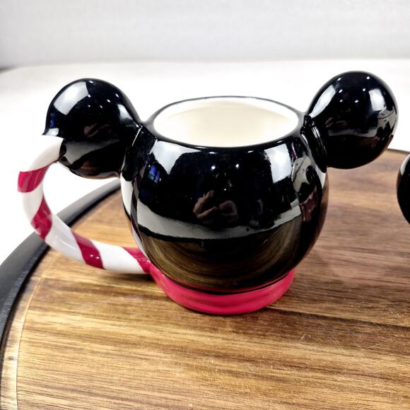 Disney Mickey & Minnie Mouse Ceramic Mug & Ceramic Cupcake Cup With Lid Defect - Picture 6 of 15